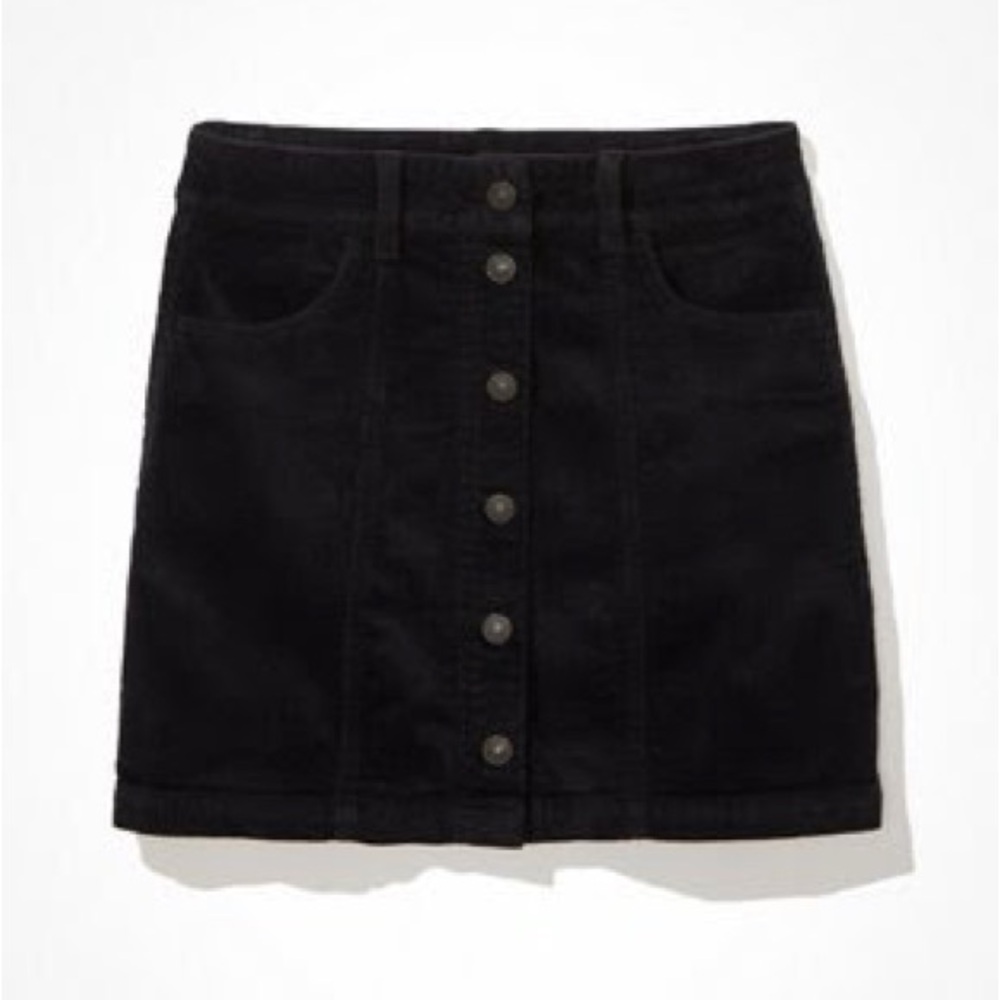 American Eagle | Black Corduroy Skirt NWT!